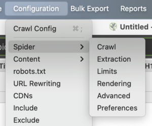 How to configure screaming frog for optimal crawling